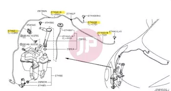 NISSAN B7461-89910 - HOSH-WASHER