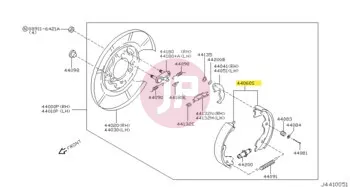 NISSAN D4060-VC201 - SHOE SET-PKB