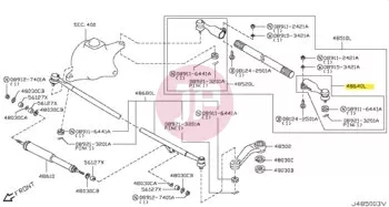 NISSAN D8570-VS42A - Kormánygömbfej