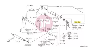 NISSAN D8570-VS42A - Kormánygömbfej