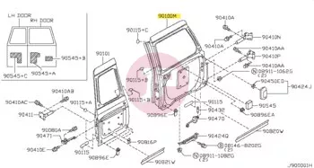 NISSAN K0100-VB010 - DOOR BACK