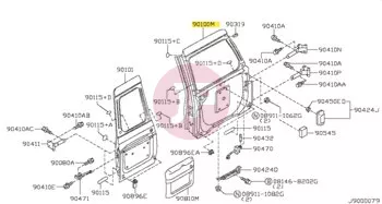 NISSAN K0100-VB010 - DOOR BACK