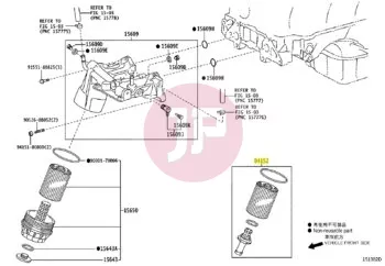 TOYOTA 04152-38020 - OELFILTERPATRONE