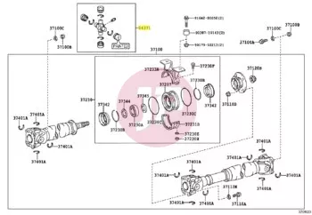 TOYOTA 04371-36050 - SPIDER KIT,