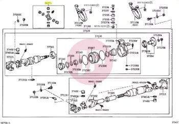 TOYOTA 04371-60210 - Kardánkereszt