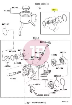 TOYOTA 04446-37040 - GASKET KIT, POWER