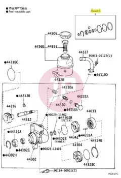TOYOTA 04446-37040 - GASKET KIT, POWER
