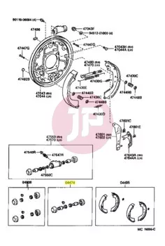 TOYOTA 04474-35100 - CYLINDER KIT, W