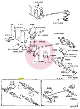 TOYOTA 04477-60010 - BUS BOOT KIT