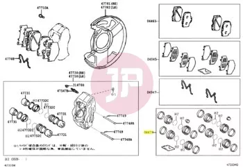TOYOTA 04478-60050 - Front Brake Caliper Repair Kit