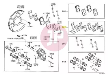 TOYOTA 04945-60010 - SHIM KIT, ANTI SQUEAL
