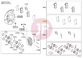 TOYOTA 04945-60080 - SHIM KIT, ANTI SQUEAL