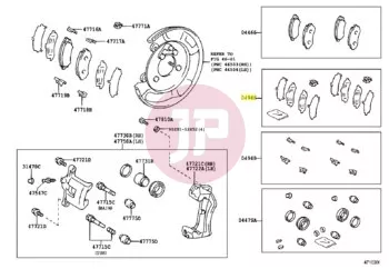 TOYOTA 04946-60031 - SHIM KIT, ANTI SQUEAL