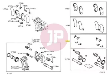 TOYOTA 04947-22050 - FITTING KIT, DI