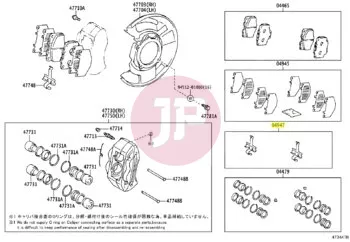 TOYOTA 04947-60090 - FITTING KIT, DI