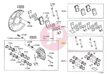 TOYOTA 04947-60100 - FITTING KIT, DI