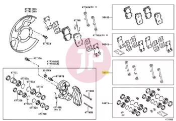 TOYOTA 04947-60100 - FITTING KIT, DI