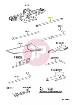 TOYOTA 09114-60070 - EXTENSION SUB-ASSY,
