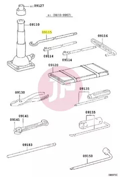TOYOTA 09115-60060 - Jack Handle Rod