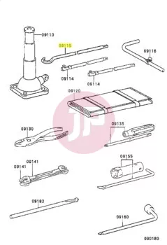 TOYOTA 09115-60060 - ROD, JACK HANDLE