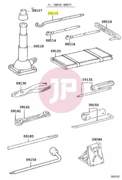 TOYOTA 09115-60060 - ROD, JACK HANDLE