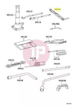 TOYOTA 09116-60010 - LEVER SUB-ASSY, JACK