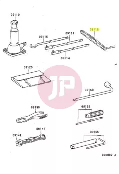 TOYOTA 09116-60010 - LEVER SUB-ASSY, JACK
