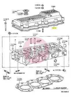TOYOTA 11213-17020 - GASKET, CYLINDE