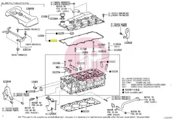 TOYOTA 11213-30040 - Szelepfedél tömítés