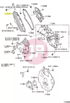 TOYOTA 11321-17010 - ER, TIMING B