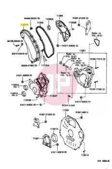 TOYOTA 11321-17020 - COVER, TIMING B