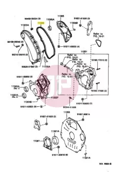 TOYOTA 11328-17022 - DICHTUNG/STEUERGEHAE