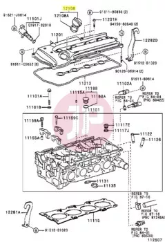 TOYOTA 12180-55010 - CAP