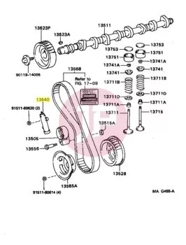 TOYOTA 13540-67020 - KETTENSPANNER