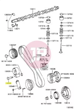TOYOTA 13556-17010 - Vezérlés tengely B