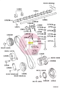 TOYOTA 13568-19175 - Vezérműszíj