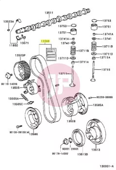 TOYOTA 13568-19195 - ZAHNRIEMEN