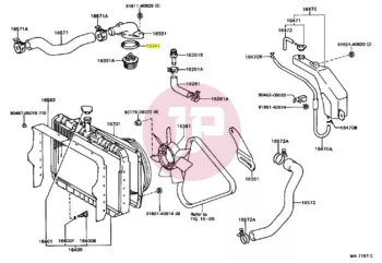 TOYOTA 16341-35010 - GASKET
