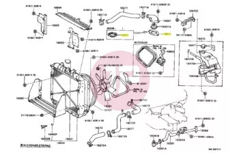 TOYOTA 16341-35010 - GASKET