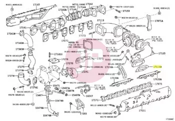 TOYOTA 17116-17020 - GASKET INTAKE