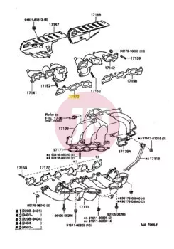 TOYOTA 17173-17020 - GASKET, EXHAUST