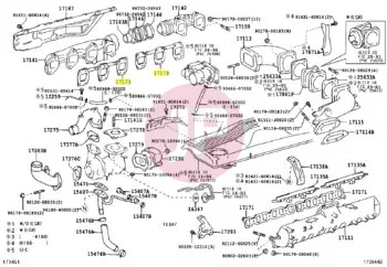 TOYOTA 17173-17020 - GASKET, EXHAUST