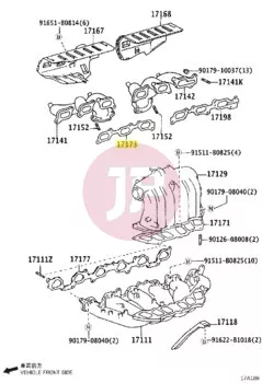 TOYOTA 17173-51020 - Exhaust Manifold Gasket