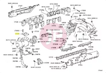 TOYOTA 17278-17010 - Turbocharger to Exhaust Manifold Gasket