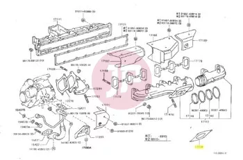 TOYOTA 17278-88380 - GASKET