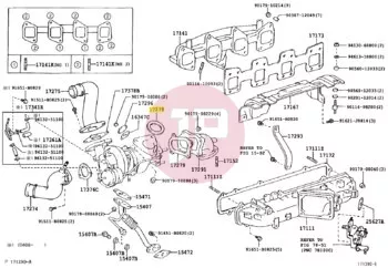 TOYOTA 17278-88380 - GASKET