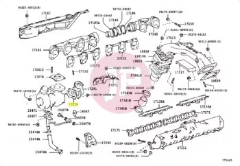 TOYOTA 17279-17020 - Turbine Outlet Elbow Gasket
