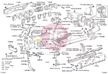 TOYOTA 17279-17020 - Turbo tömítés