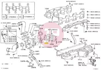 TOYOTA 17279-17020 - GASKET, TURBINE
