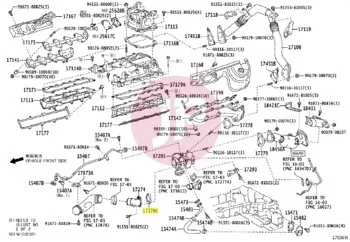 TOYOTA 17376-17010 - Turbo tömítés